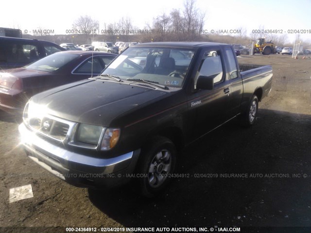 1N6DD26SXWC346863 - 1998 NISSAN FRONTIER KING CAB XE/KING CAB SE BLACK photo 2