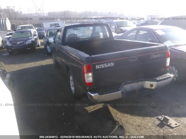 1N6DD26SXWC346863 - 1998 NISSAN FRONTIER KING CAB XE/KING CAB SE BLACK photo 3