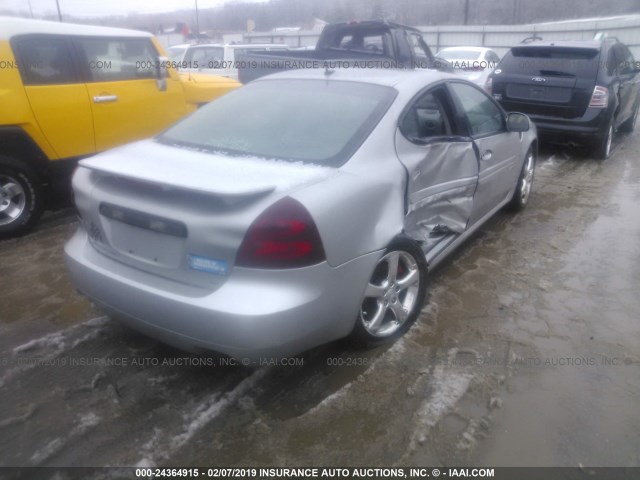 2G2WC55C571183206 - 2007 PONTIAC GRAND PRIX GXP SILVER photo 4