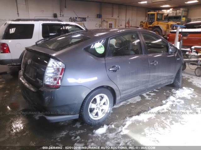 JTDKB20U183415548 - 2008 TOYOTA PRIUS GRAY photo 4