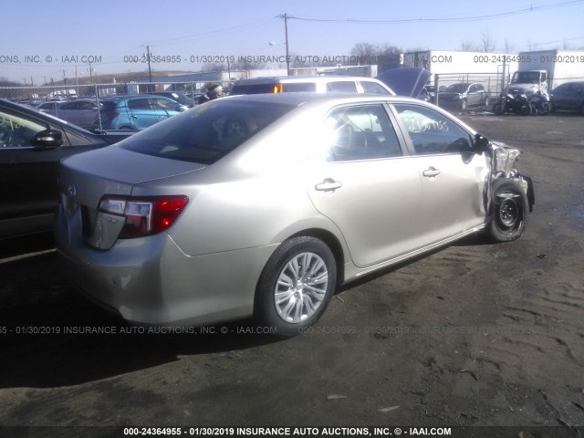4T4BF1FK6ER361031 - 2014 TOYOTA CAMRY L/SE/LE/XLE 金色 照片 4