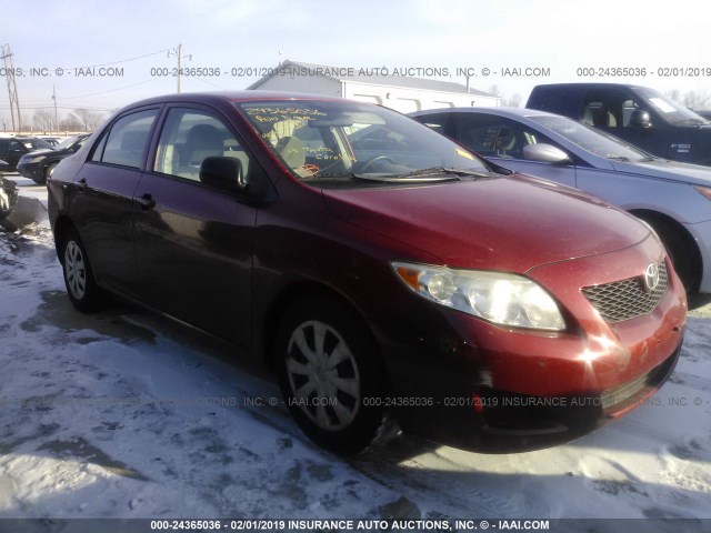 JTDBL40E799058263 - 2009 TOYOTA COROLLA LE/XLE MAROON photo 1