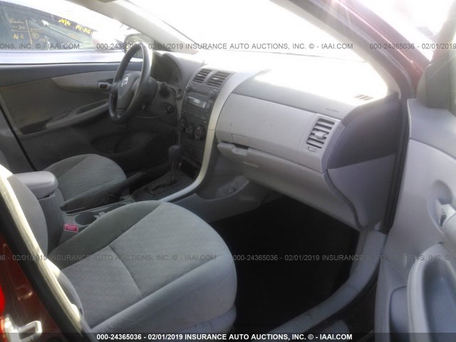 JTDBL40E799058263 - 2009 TOYOTA COROLLA LE/XLE MAROON photo 5