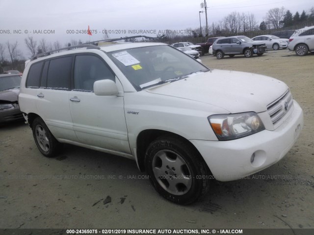 JTEEP21A760173832 - 2006 TOYOTA HIGHLANDER LIMITED WHITE photo 1