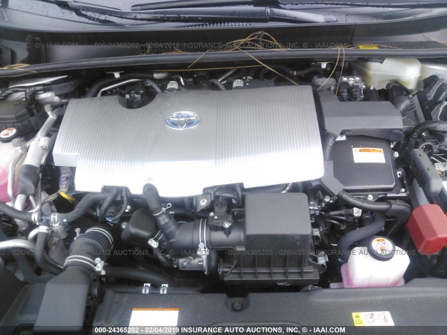 JTDKARFP7H3054517 - 2017 TOYOTA PRIUS PRIME  SILVER photo 10