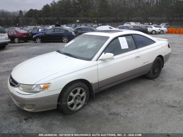 2T1CF22P71C435803 - 2001 TOYOTA CAMRY SOLARA SE/SLE WHITE photo 2