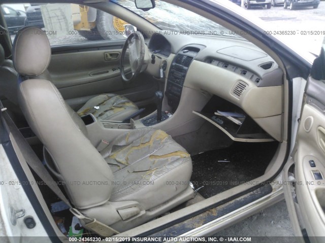 2T1CF22P71C435803 - 2001 TOYOTA CAMRY SOLARA SE/SLE WHITE photo 5