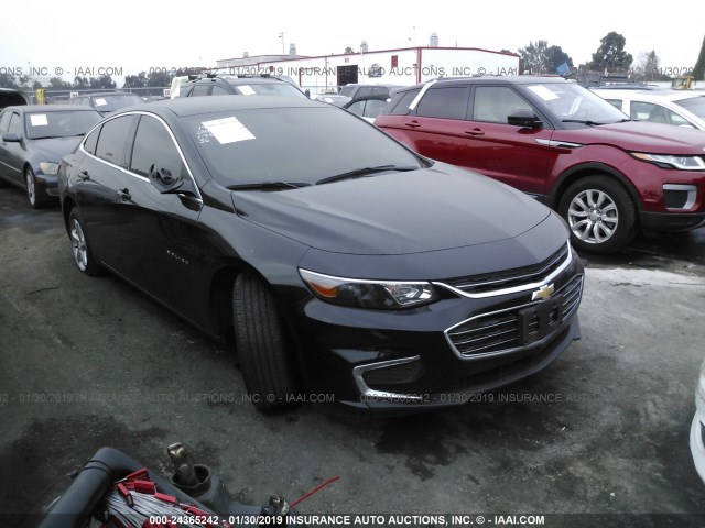 1G1ZB5ST2HF111446 - 2017 CHEVROLET MALIBU LS BLACK photo 1