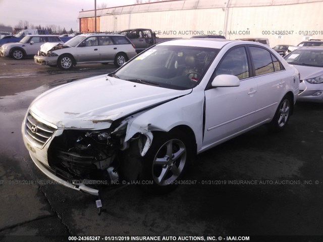 5NPEU46F49H459755 - 2009 HYUNDAI SONATA SE/LIMITED WHITE photo 2