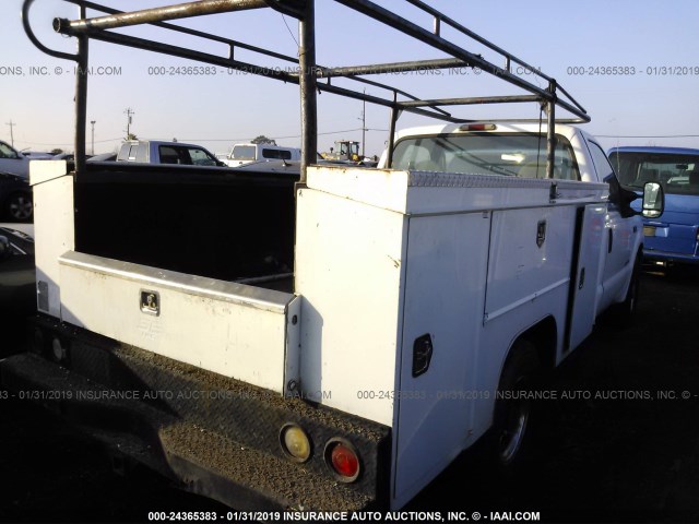 1FDSF34PX4EC43139 - 2004 FORD F350 SRW SUPER DUTY WHITE photo 4