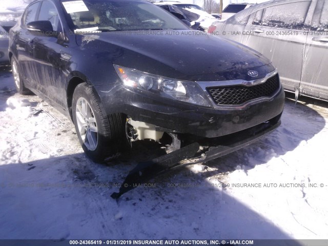 KNAGM4A79B5070833 - 2011 KIA OPTIMA LX BLACK photo 6