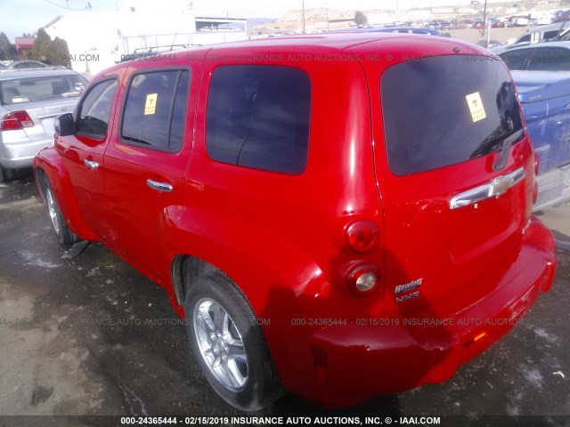 3GNCA23B99S529401 - 2009 CHEVROLET HHR LT RED photo 3