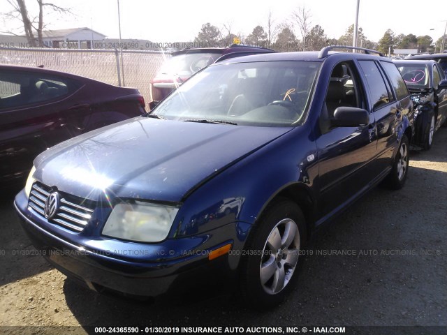 WVWSR61J95W042728 - 2005 VOLKSWAGEN JETTA GLS TDI BLUE photo 2