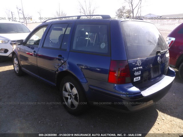 WVWSR61J95W042728 - 2005 VOLKSWAGEN JETTA GLS TDI BLUE photo 3