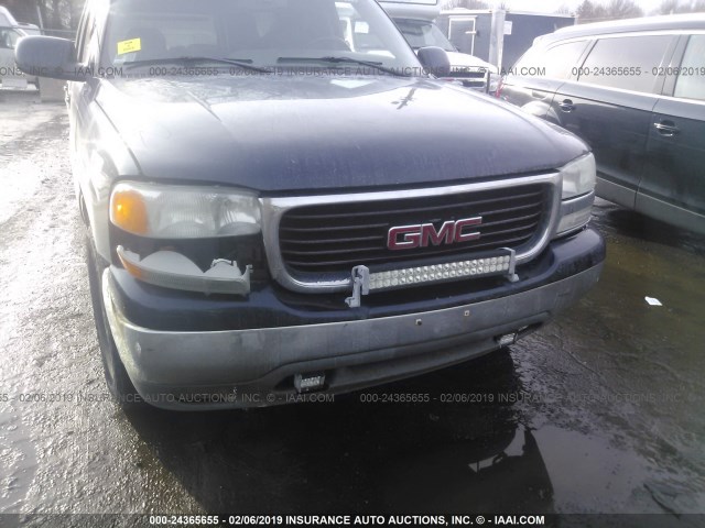 1GKFK16T34J112212 - 2004 GMC YUKON XL K1500 BLUE photo 6