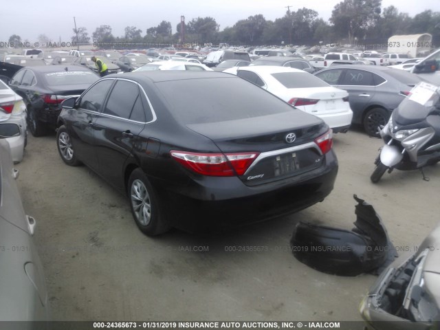 4T4BF1FK7FR463374 - 2015 TOYOTA CAMRY LE/XLE/SE/XSE BLACK photo 3