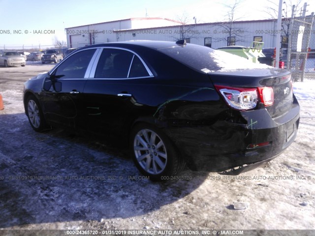 1G11H5SA2DU132698 - 2013 CHEVROLET MALIBU LTZ BLACK photo 3