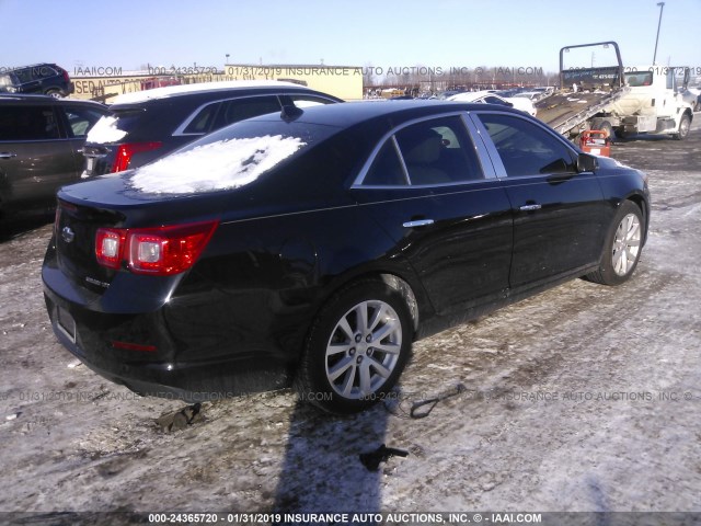 1G11H5SA2DU132698 - 2013 CHEVROLET MALIBU LTZ BLACK photo 4