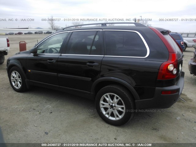 YV1CM91H141081417 - 2004 VOLVO XC90 T6 BLACK photo 3