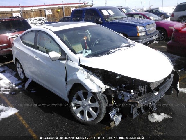 5NPDH4AE9DH172368 - 2013 HYUNDAI ELANTRA GLS/LIMITED WHITE photo 1