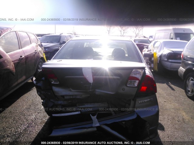 JHMES95664S004600 - 2004 HONDA CIVIC HYBRID GRAY photo 6