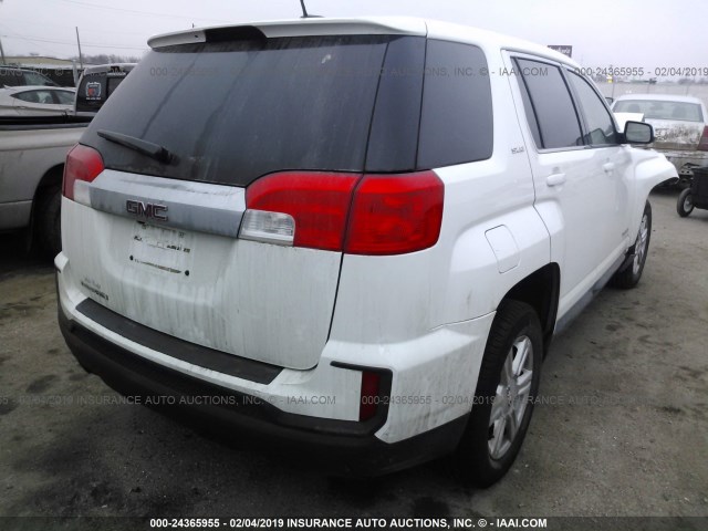 2GKALMEK8G6338538 - 2016 GMC TERRAIN SLE WHITE photo 4