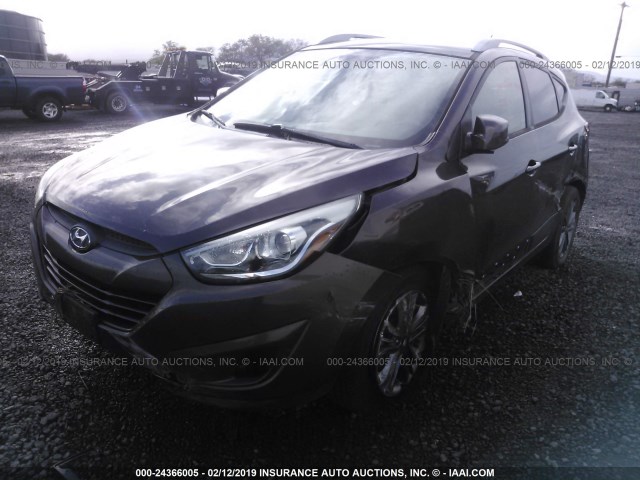 KM8JU3AG7FU993371 - 2015 HYUNDAI TUCSON LIMITED/SE BROWN photo 2