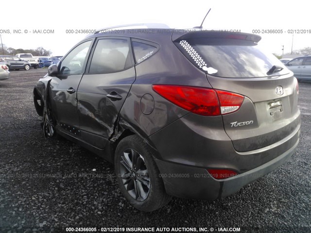 KM8JU3AG7FU993371 - 2015 HYUNDAI TUCSON LIMITED/SE BROWN photo 3