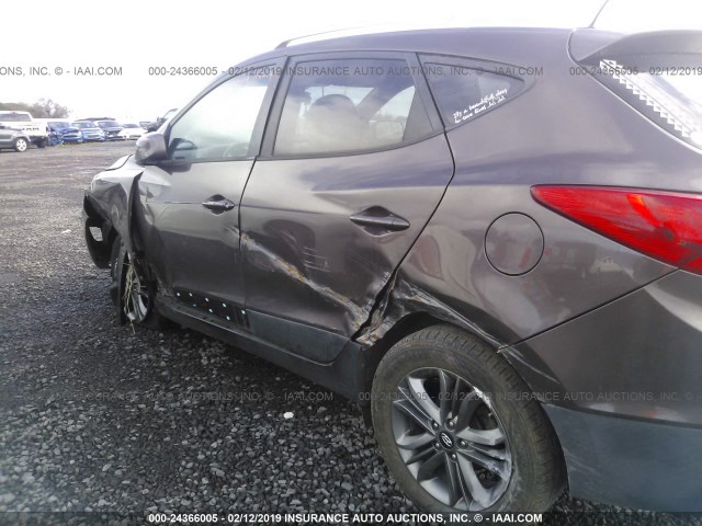 KM8JU3AG7FU993371 - 2015 HYUNDAI TUCSON LIMITED/SE BROWN photo 6