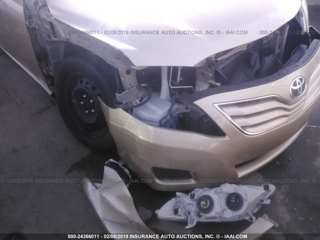 4T1BF3EK5BU726544 - 2011 TOYOTA CAMRY SE/LE/XLE 金色 照片 6