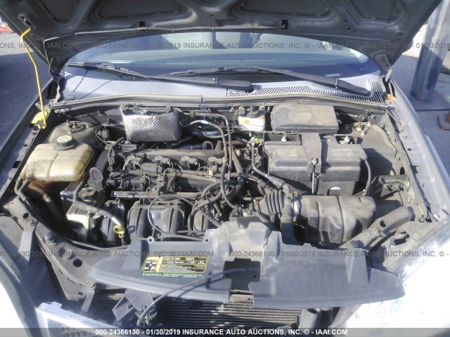 1FAFP34N57W362674 - 2007 FORD FOCUS ZX4/S/SE/SES GRAY photo 10