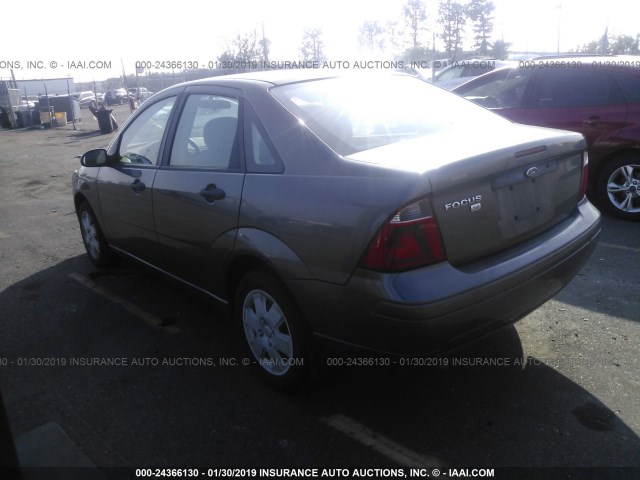 1FAFP34N57W362674 - 2007 FORD FOCUS ZX4/S/SE/SES GRAY photo 3