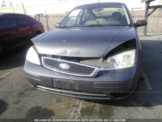 1FAFP34N57W362674 - 2007 FORD FOCUS ZX4/S/SE/SES GRAY photo 6