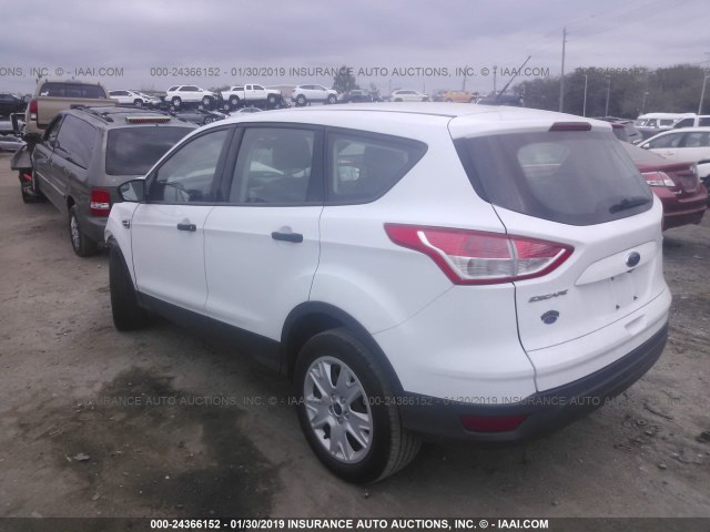 1FMCU0F73GUC06059 - 2016 FORD ESCAPE S WHITE photo 3