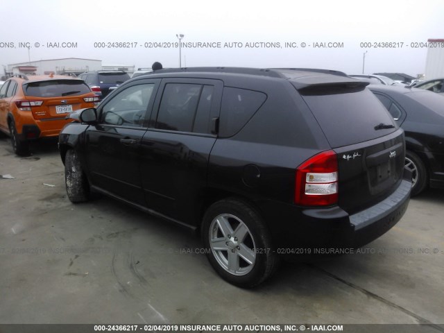 1J4FT47B59D140450 - 2009 JEEP COMPASS SPORT BLACK photo 3