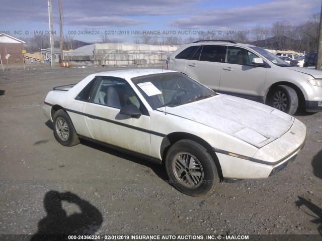 1G2AF37R4EP203310 - 1984 PONTIAC FIERO SE WHITE photo 1