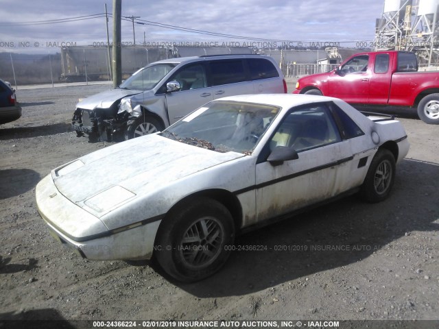 1G2AF37R4EP203310 - 1984 PONTIAC FIERO SE WHITE photo 2