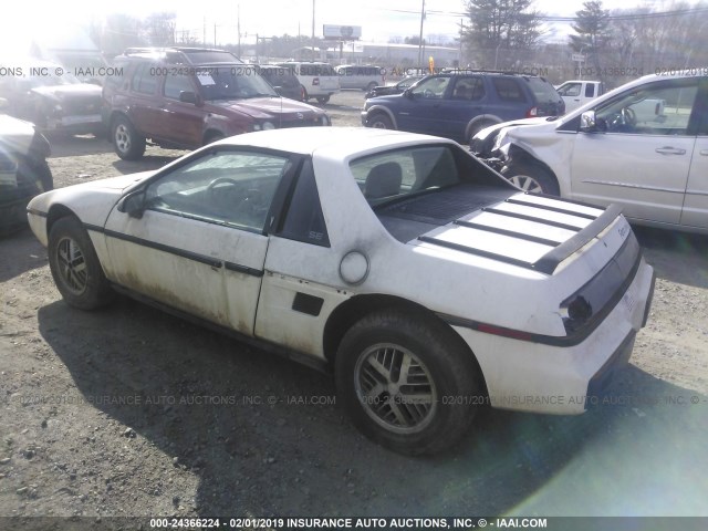 1G2AF37R4EP203310 - 1984 PONTIAC FIERO SE WHITE photo 3