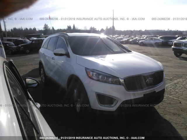 5XYPGDA3XJG410911 - 2018 KIA SORENTO LX/L WHITE photo 1