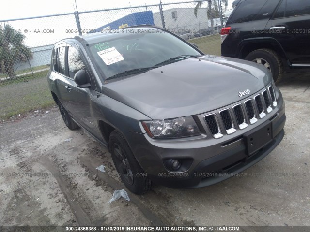 1C4NJCBA0ED594891 - 2014 JEEP COMPASS SPORT GRAY photo 1