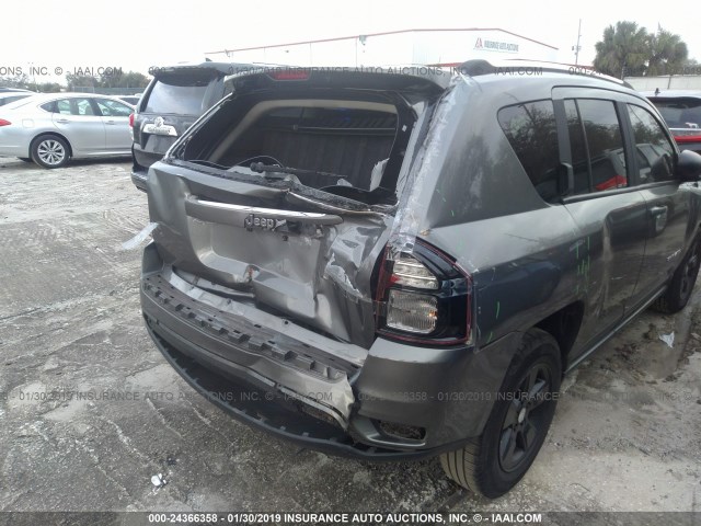 1C4NJCBA0ED594891 - 2014 JEEP COMPASS SPORT GRAY photo 6