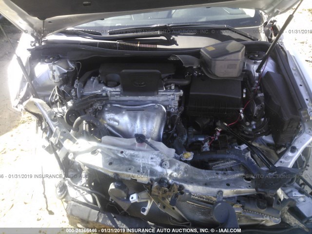 4T1BF1FK1EU443596 - 2014 TOYOTA CAMRY L/SE/LE/XLE 银色 照片 10