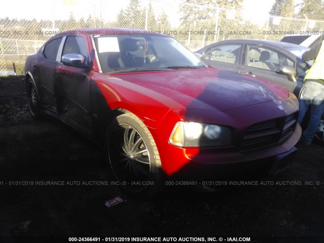 2B3KA43G56H389603 - 2006 DODGE CHARGER SE/SXT RED photo 1