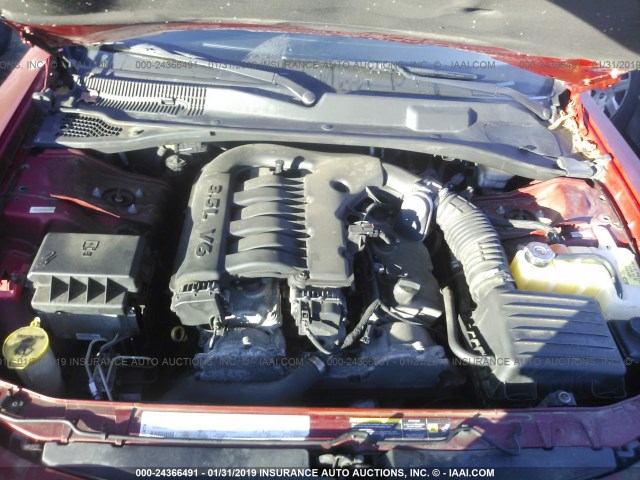 2B3KA43G56H389603 - 2006 DODGE CHARGER SE/SXT RED photo 10