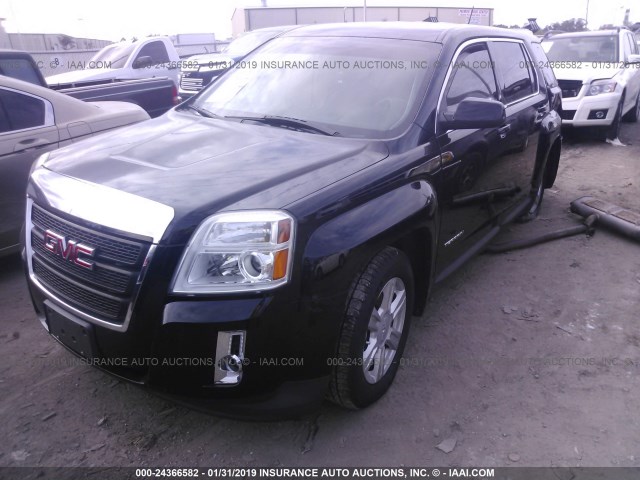 2GKALMEK4F6281334 - 2015 GMC TERRAIN SLE BLACK photo 2