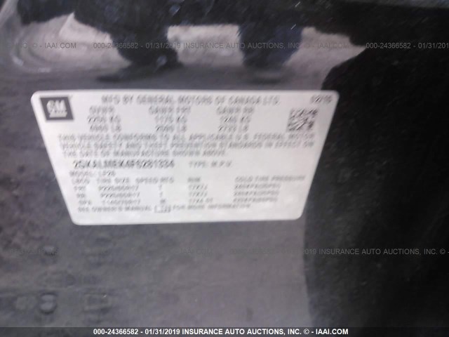 2GKALMEK4F6281334 - 2015 GMC TERRAIN SLE BLACK photo 9