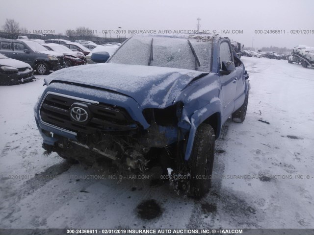 3TMCZ5AN9KM194604 - 2019 TOYOTA TACOMA DOUBLE CAB/SR/SR5/TRD SPO BLUE photo 6