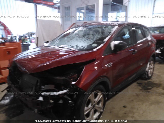 1FMCU0F79GUB72211 - 2016 FORD ESCAPE S RED photo 2