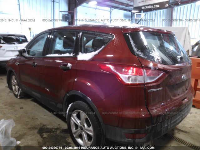 1FMCU0F79GUB72211 - 2016 FORD ESCAPE S RED photo 3