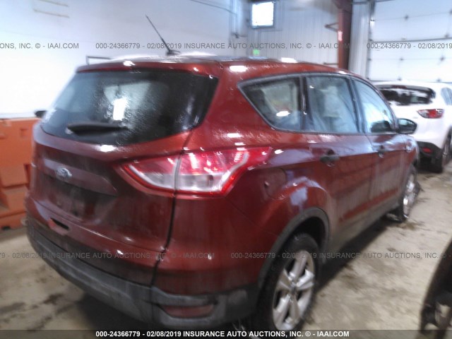 1FMCU0F79GUB72211 - 2016 FORD ESCAPE S RED photo 4